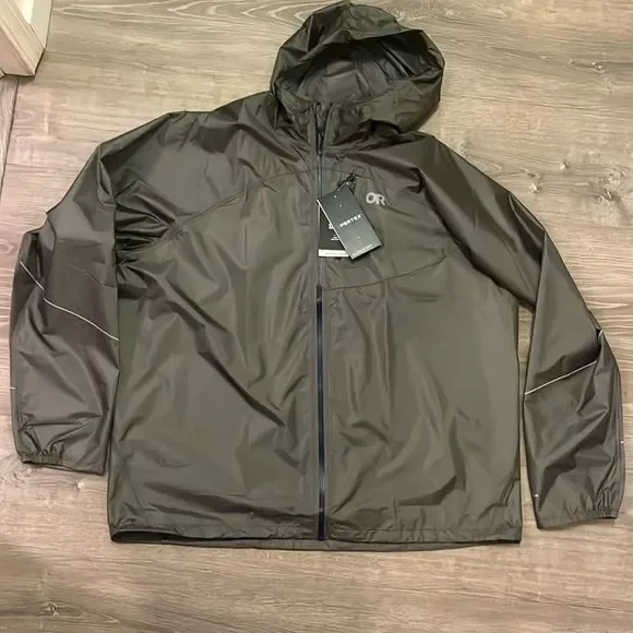 Outdoor Research Men’s Helium Rain Jacket Pewter 3XL NWT - Picture 2 of 9